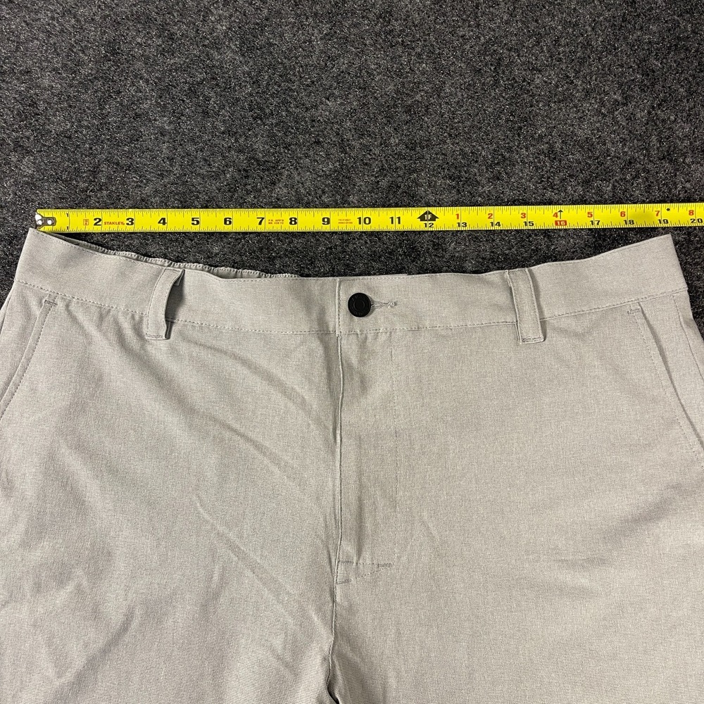 Banana Republic Shorts Mens 40 Gray Stretch Elastic Waist Flat Front Casual - Picture 7 of 12